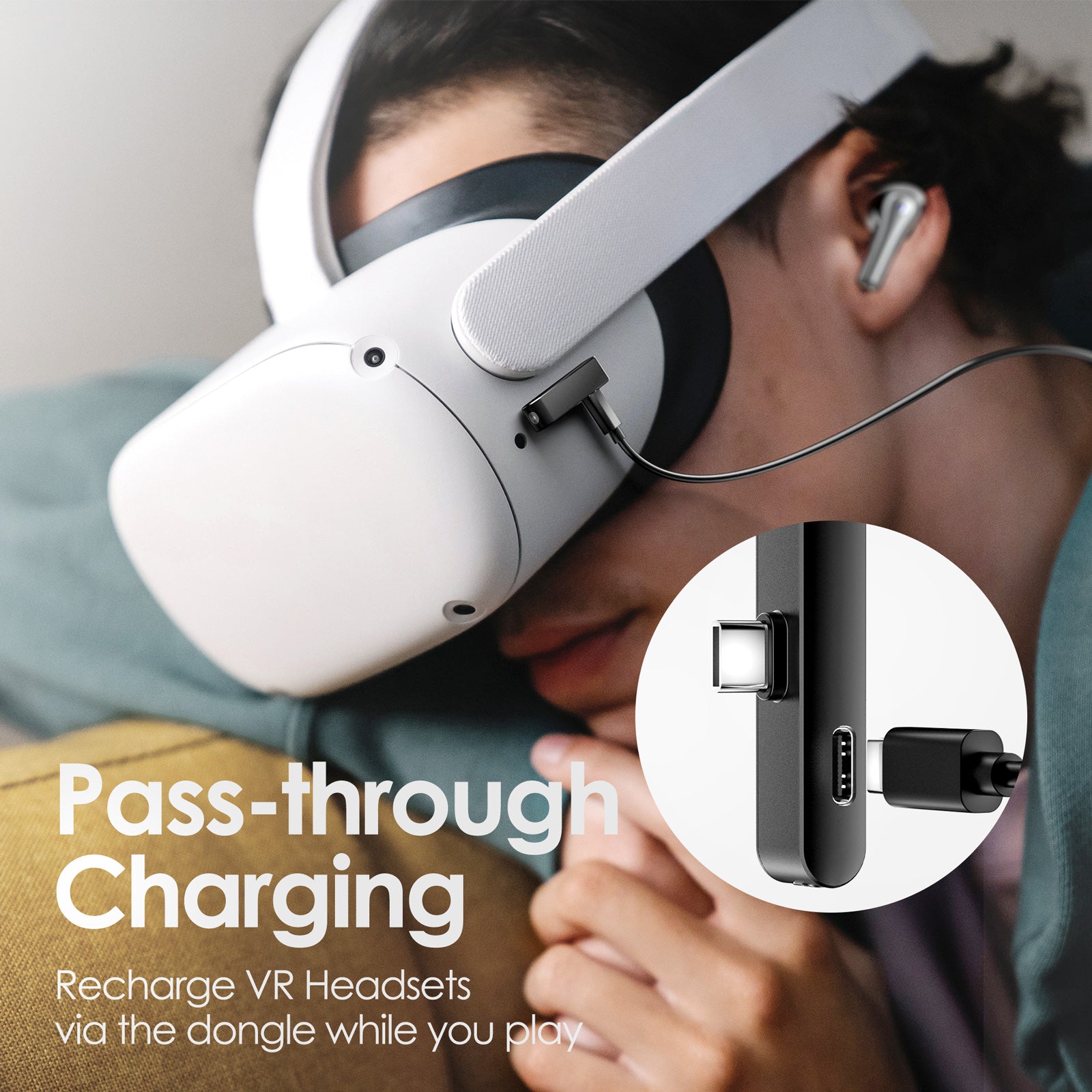 EASYSMX TG-01 Wireless Gaming Earbuds Noise Cancelling 2.4Ghz Bluetooth Earphones for PC PS5 PS4 EASYSMX TG-01 Wireless Gaming Earbuds Noise Cancelling 2.4Ghz Bluetooth Earphones for PC PS5 PS4